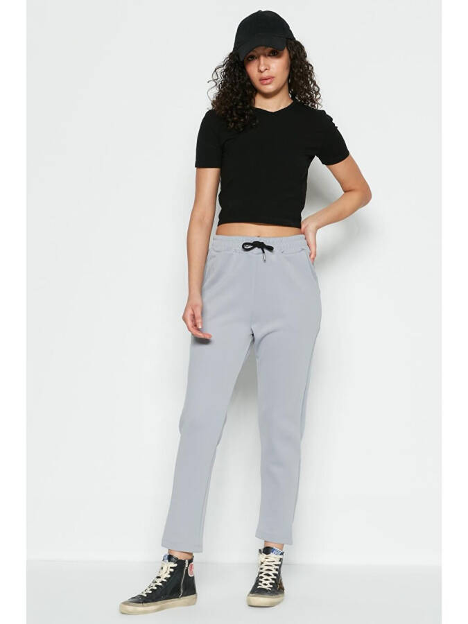 Straight Leg Sweatpants 801 Grey - 1