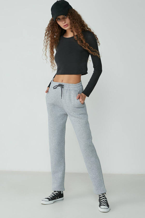 Straight Leg Sweatpants 901 Grey - 5