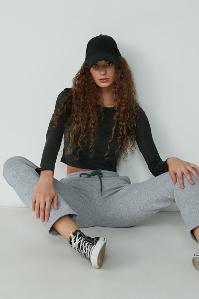 Straight Leg Sweatpants 901 Grey - 6