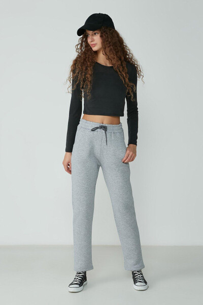 Straight Leg Sweatpants 901 Grey - 7