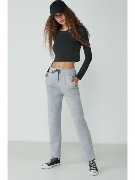 Straight Leg Sweatpants 901 Grey - 1