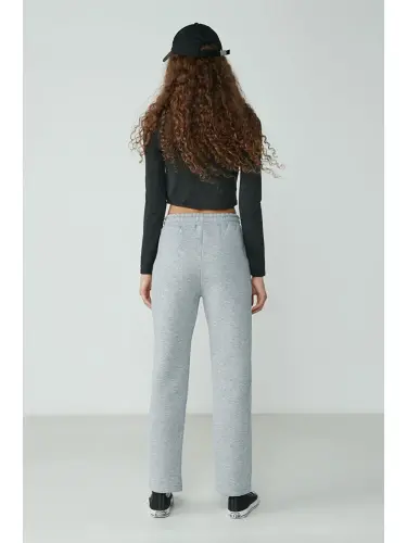 Straight Leg Sweatpants 901 Grey-Grey - 4