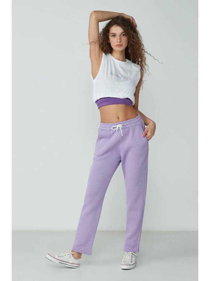 Straight Leg Sweatpants 901 Lilac - 1