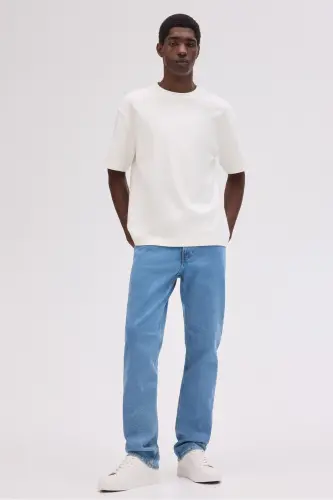 Straight Regular Jeans-Kot mavisi - 1