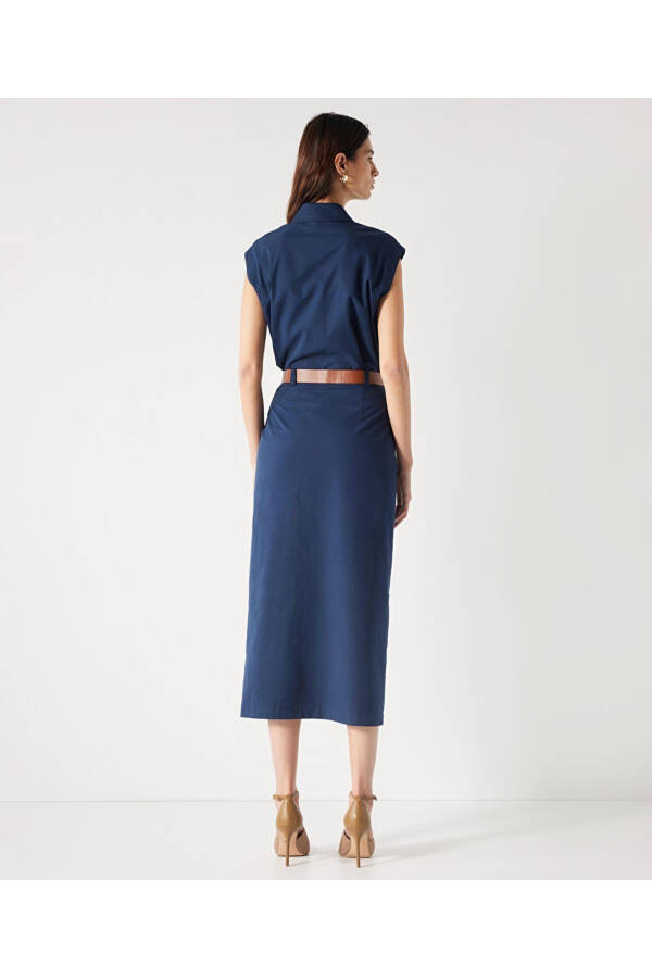 Straight skirt with belt - 5