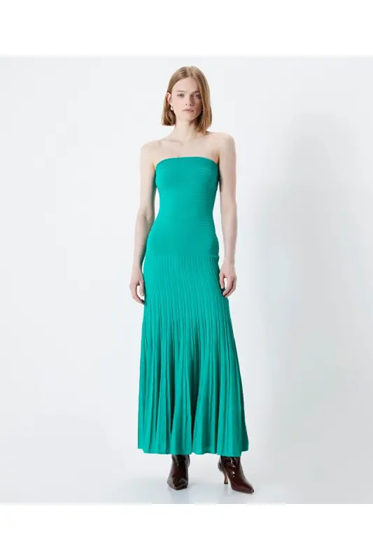 Strapless knit dress - İPEKYOL
