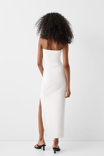 Strapless Midi Dress - 4