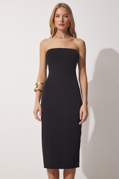 Strapless Sandy Knit Dress - 4