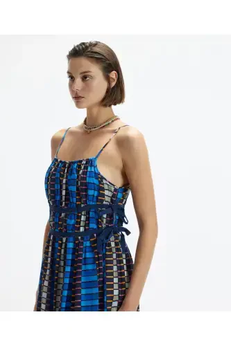 Strapless Side Tie Detail Midi Dress - 3