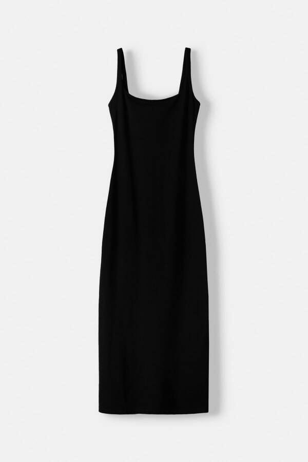 Strapless square neck midi dress - 3