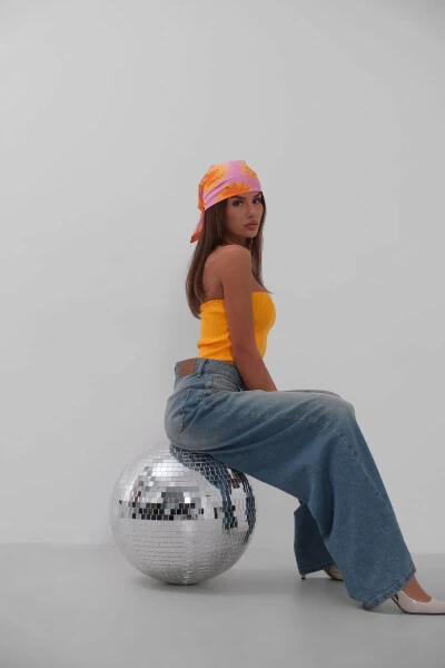 Straplez Modazone triko bluzkasi - BLACK FASHION