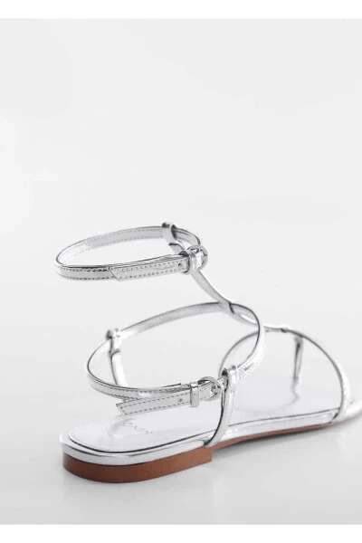 Strappy Buckle Sandals - 3