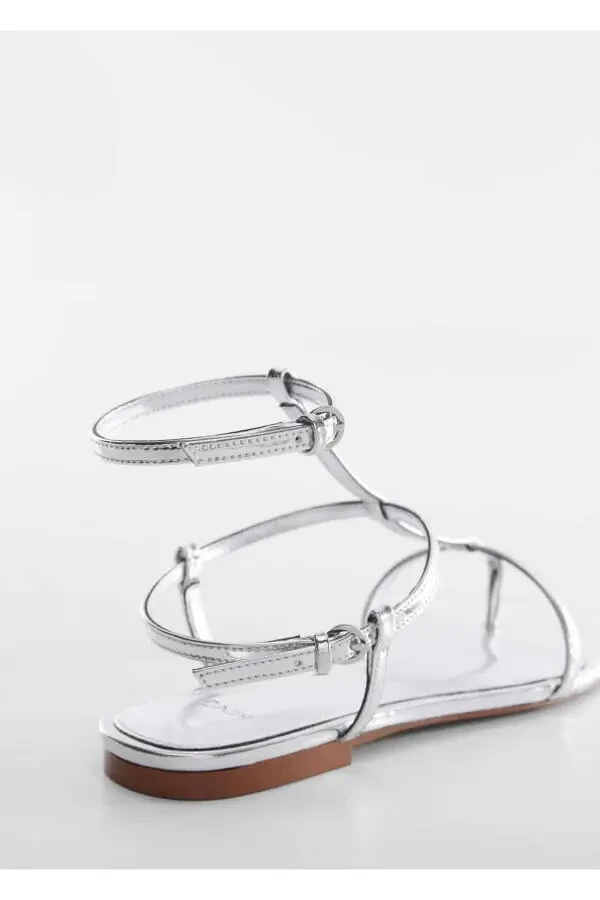 Strappy Buckle Sandals - 3