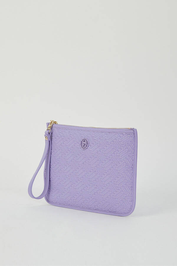 Straw Lavender Women's Portfolio & Clutch Bag 05PO23Y1713 - 3