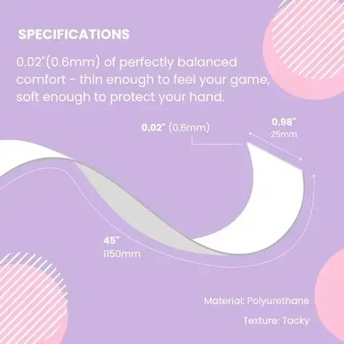 Strawberries and Cream Tennis Tape & Dampener Set - 2 Tacky 45” Long x 0.98” Wide Racket Handle Overgrips & 1 Matching Ping Dampener - 5