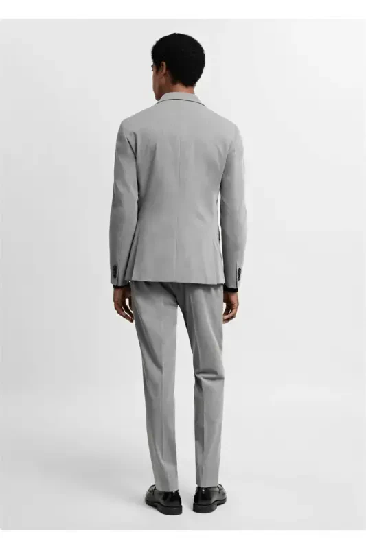 Streç kumaştan süper dar kesim blazer ceket - 5