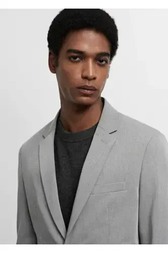 Streç kumaştan süper dar kesim blazer ceket - 7