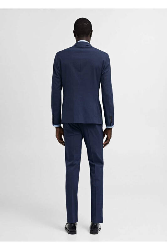 Streç kumaştan süper dar kesim blazer ceket - 4