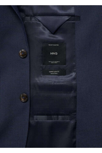 Streç kumaştan süper dar kesim blazer ceket - 7