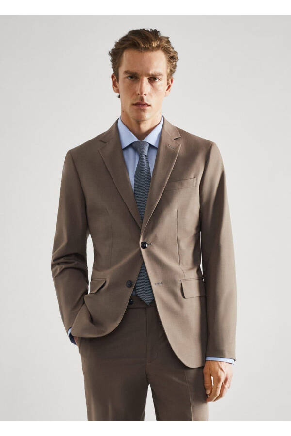 Strech Matodan Tiq Jin Blazer Ko'ylagi - 1