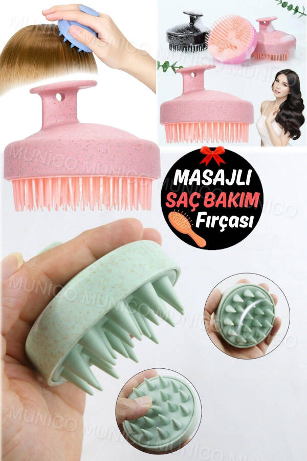 Stress Relieving Scalp Massage Tool Hair Comb Hair Shampoo And Conditioner Feeding Scalp Massage Tool Pro - 2