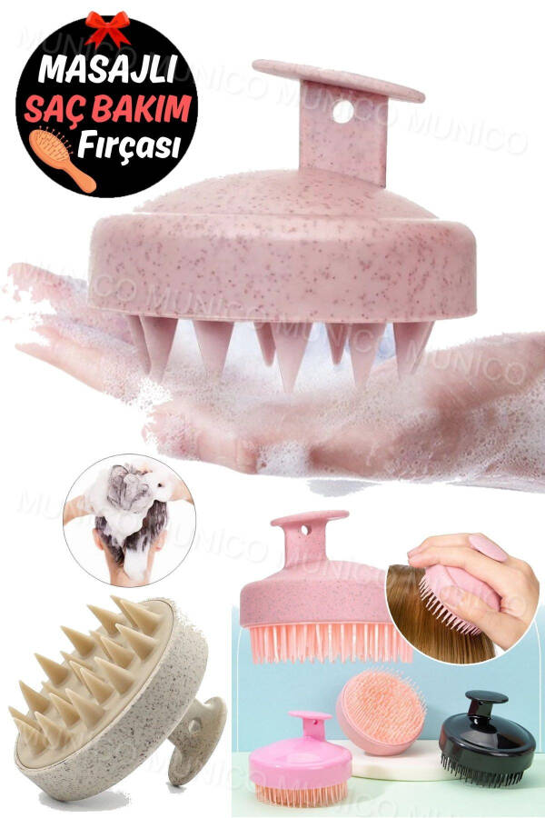 Stress Relieving Scalp Massage Tool Hair Comb Hair Shampoo And Conditioner Feeding Scalp Massage Tool Pro - 4