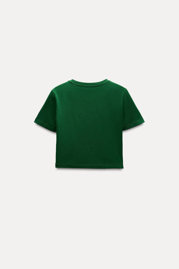 Stretch Crop T-Shirt - Green - 17