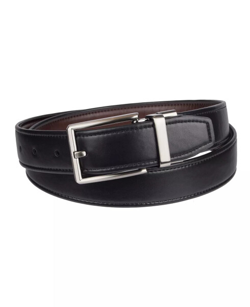 Stretch Dress Men's Belt Black/Cognac - 1