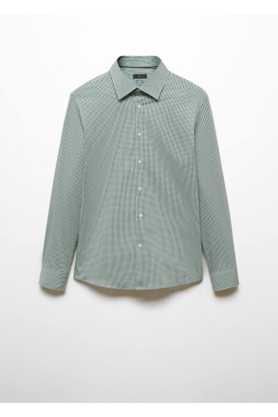 Stretch Fabric Micro Check Shirt - 3