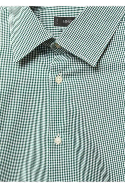 Stretch Fabric Micro Check Shirt - 6