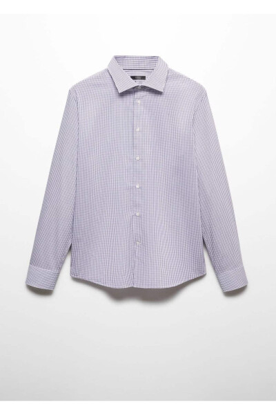 Stretch Fabric Micro Check Shirt - 3