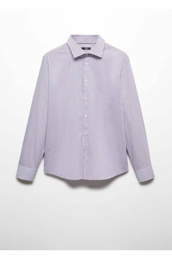 Stretch Fabric Micro Check Shirt - 3