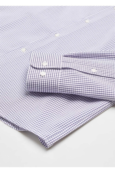 Stretch Fabric Micro Check Shirt - 5