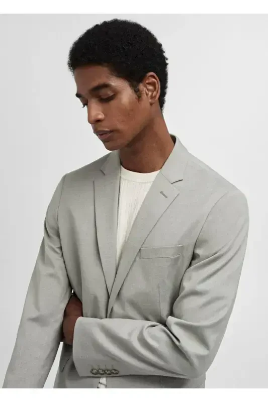 Stretch fabric super slim fit blazer jacket - 5