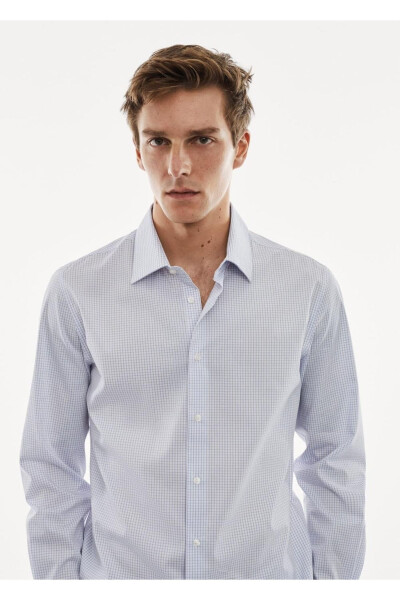 Stretch Gingham Shirt - 5