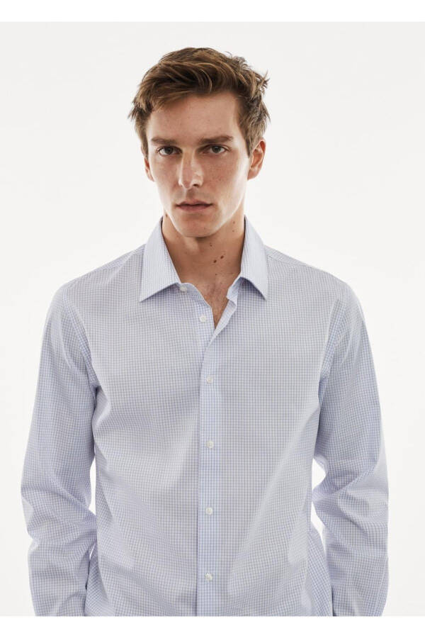 Stretch Gingham Shirt - 5