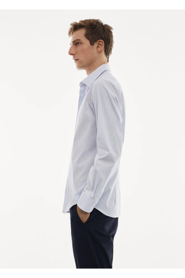 Stretch Gingham Shirt - 7