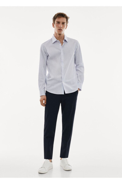 Stretch Gingham Shirt - MANGO MAN (1)
