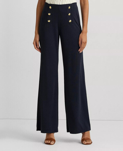 Stretch Jersey Wide-Leg Pants Lauren Navy - 1