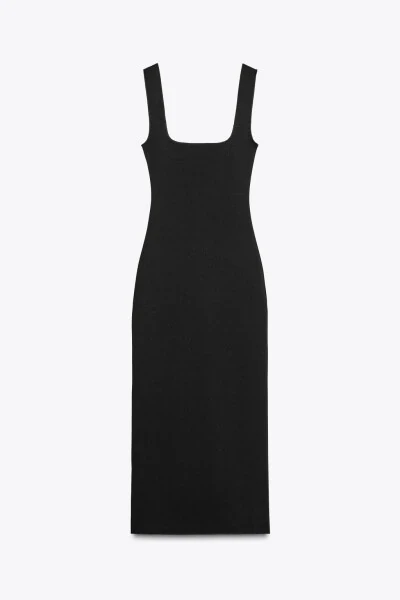 STRETCH KARE YAKA KO'YLAK - Qora - 8