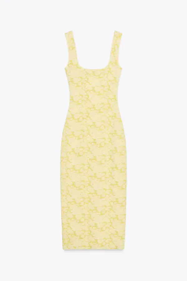 STRETCH KARE YAKA KO'YLAK-Sariq - 6