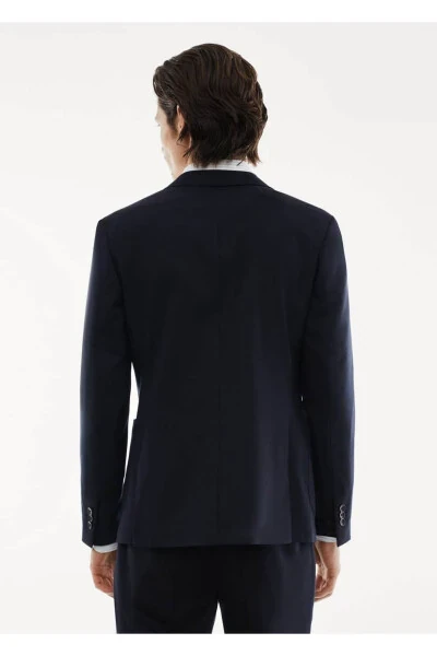 Stretch Pure Wool Blazer Jacket - 4