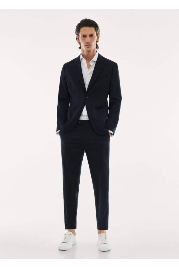 Stretch Pure Wool Blazer Jacket - 2