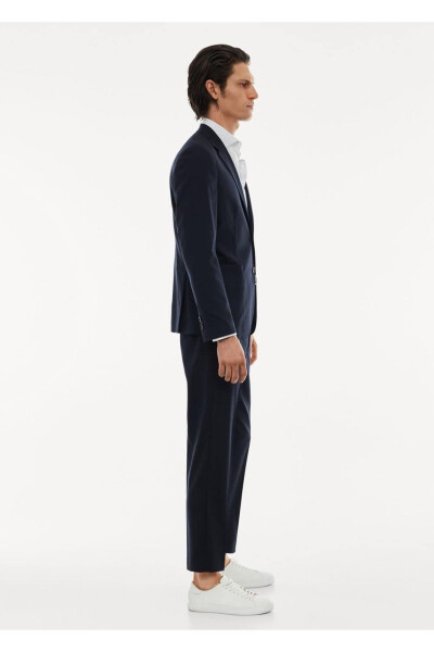 Stretch Pure Wool Blazer Jacket - 5