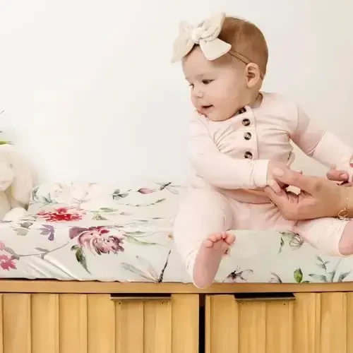 Stretch Ultra Soft Jersey Trikotajdan O'zgartirish uchun Pad Cover Set 2 Pack, O'zgartirish Jadvali Pad Qopqoqlari 32