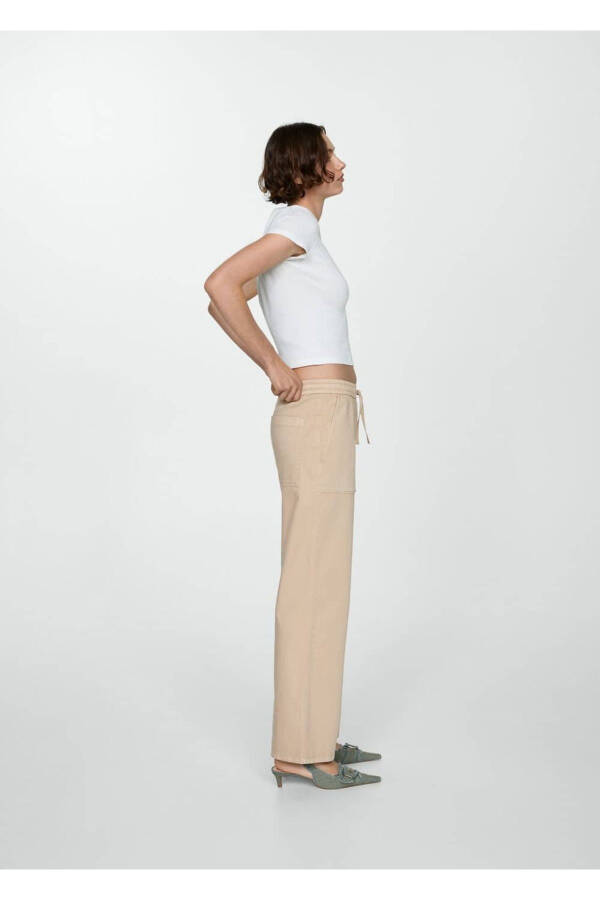 Stretchable Waist Straight Leg Jeans - 5