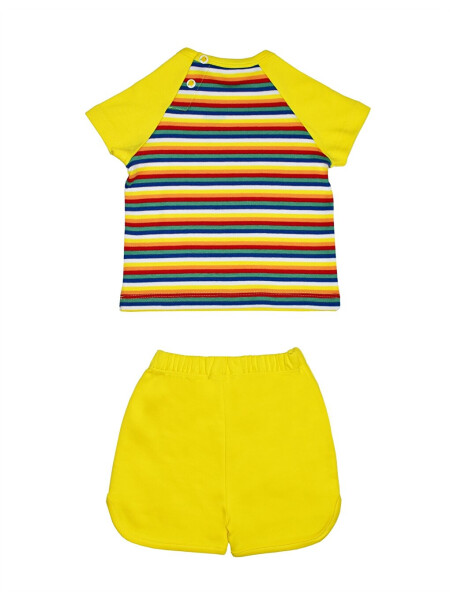 Striped Baby Boy 2-Piece Set with Polo Collar - 4