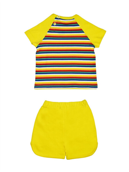 Striped Baby Boy 2-Piece Set with Polo Collar - 2