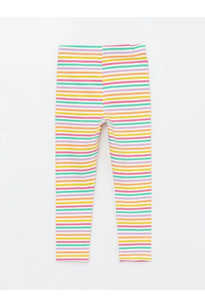 Striped Baby Girl Leggings with Elastic Waistband 2 Pack - 10