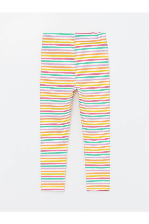 Striped Baby Girl Leggings with Elastic Waistband 2 Pack - 5